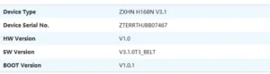 فك تشفير راوتر we موديل ZTE ZXHN H168N V3.1 - كينج سات