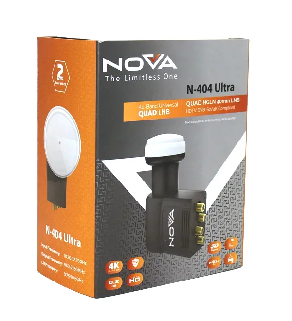 NOVA KU- BAND UNIVERSAL Quad LNB N-404 ULTRA