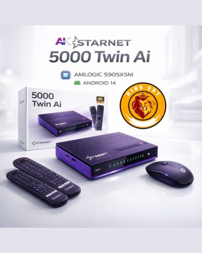 رسيفر ستارنت 5000 توين AI اندرويد 14 معالج املوجيك - كينج سات مصر